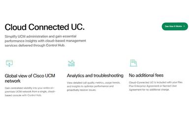 Cisco Unified Communications Manager Cloud Connected