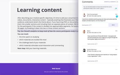 Claned Contextual Commenting