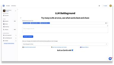 Clarifai LLM Battleground
