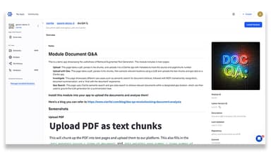 Clarifai Module Document Q&A