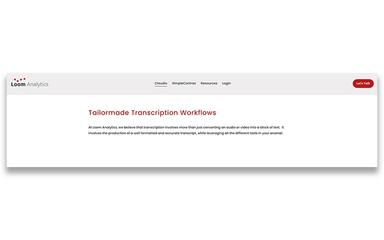 Claudio Tailormade Transcription Workflows