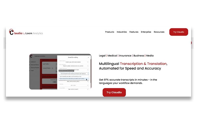 Claudio Multilingual Transcription & Translation