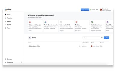Clay AI Dashboard