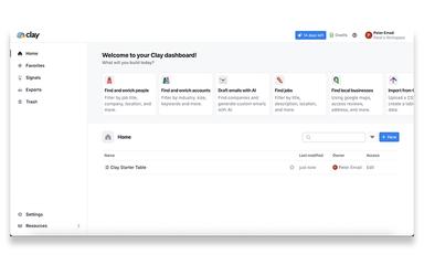 Clay AI Dashboard