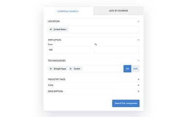Clearbit Search For New Companies