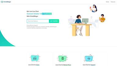 Click2Magic is a Customer Live chat support Application