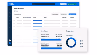 Clio Manage client funds in trust accounts with our legal accounting software. Keep detailed records that separate client funds from your firm’s operating funds