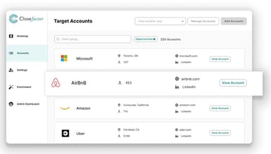 CloseFactor Target Accounts