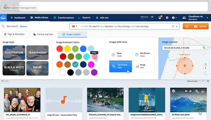 Cloudinary Software Digital Asset Manager