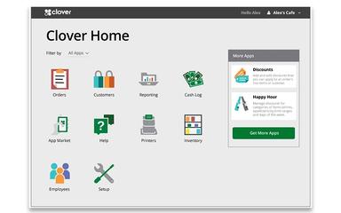 Clover POS - Configure home screen