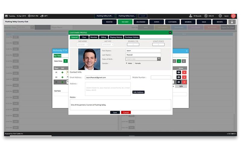 Club Caddie Customer Profiles
