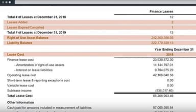 Lease Accounting Software report