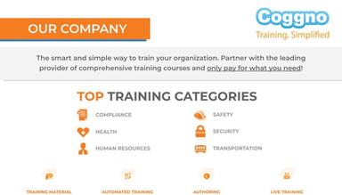 Coggno Instantly provide your company with an extensive resource for training all with no upfront costs