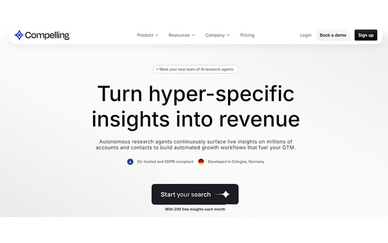 Compelling Home Page