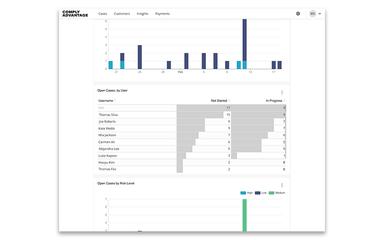 ComplyAdvantage Open Cases by User