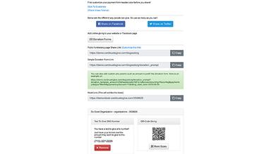 Continue to Give Text Giving & links