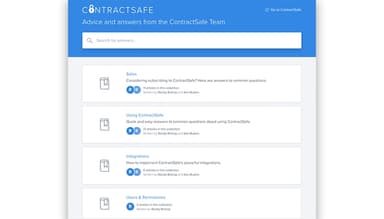 ContractSafe Search for answers