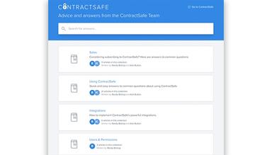 ContractSafe Search for answers