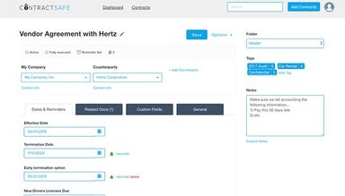 ContractSafe Simple contract summary