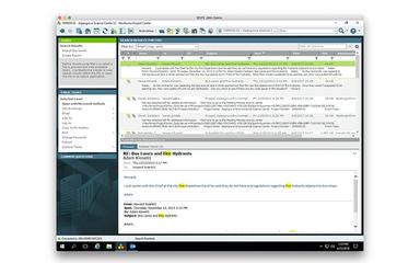 Email search results