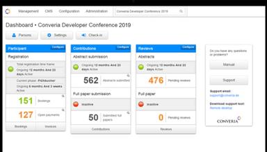 Converia dashboard