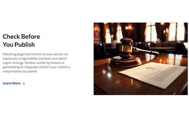 Copyscape Check Before You Publish
