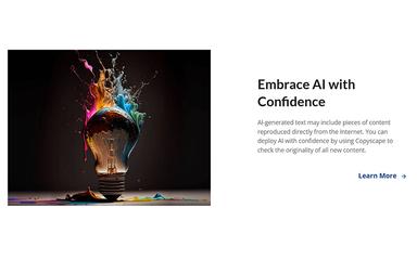 Copyscape Embrace AI With Confidence