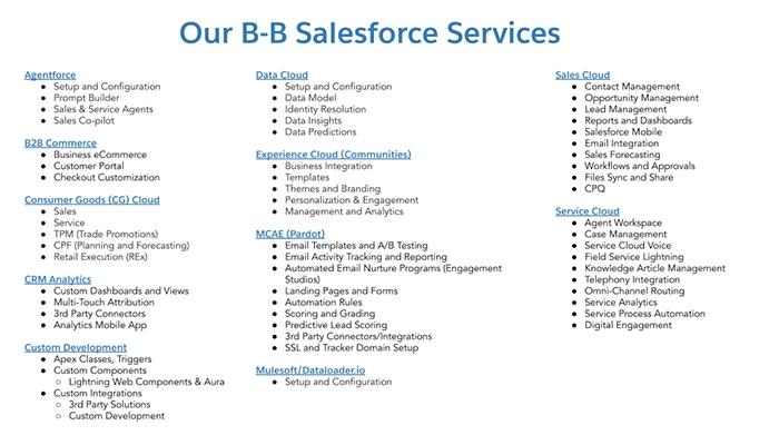 Corrao Group Salesforce Products