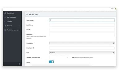Cortex Learn LMS Add New User