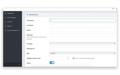Cortex Learn LMS Add New User