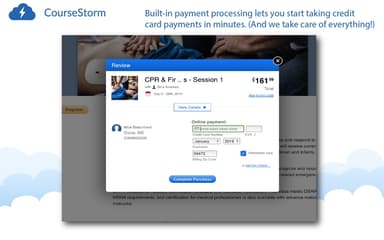 CourseStorm Built-in Payment Processing