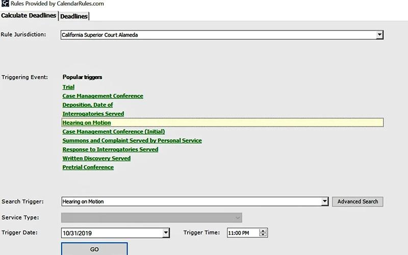 CourtAlert Case Management