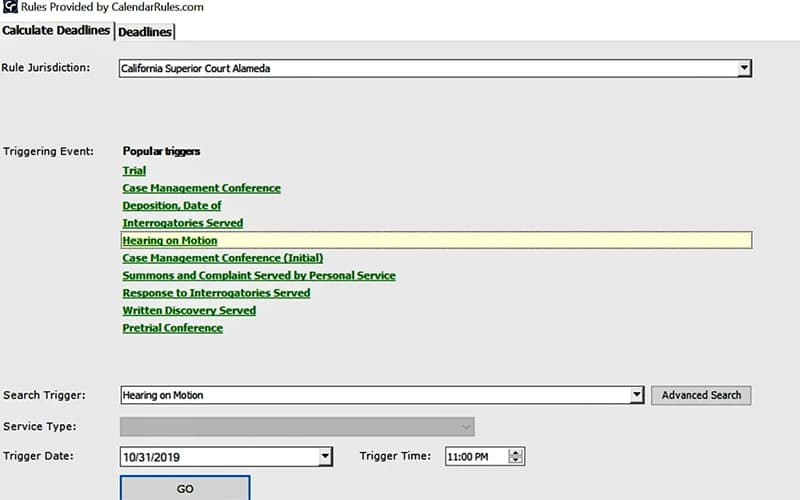 CourtAlert Case Management