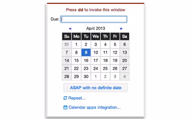 Checkvist Create Due Dates