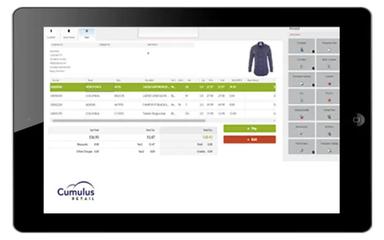 Cumulus Retail iPad Home
