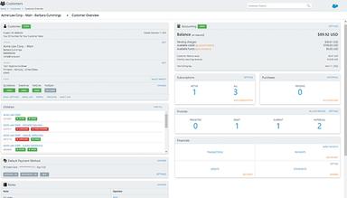 Stax Bill Customer Overview Dashboard