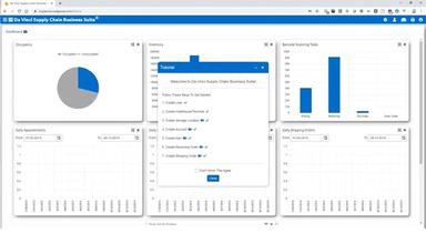 Da Vinci Supply Chain Business Suite Home Screen