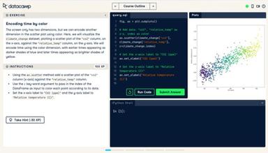 DataCamp Interactive and in browser