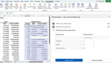 Automatic Match Excel Data with Supporting Documents