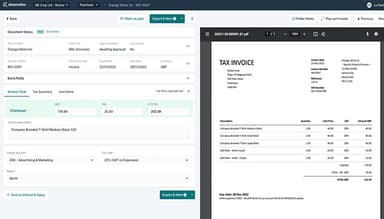 Datamolino document view