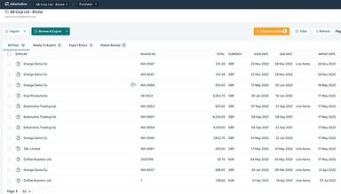 Datamolino folder view