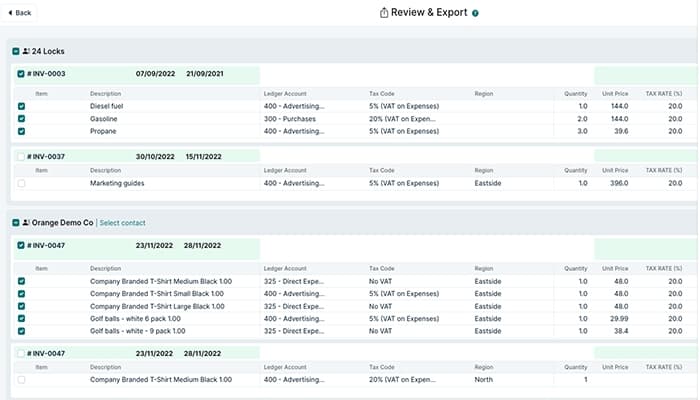 Datamolino review & export