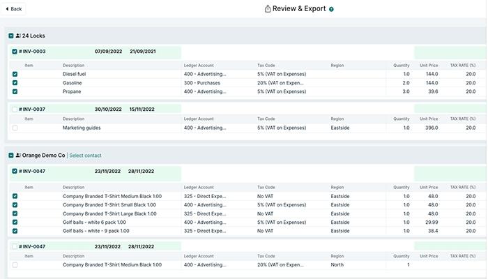 Datamolino review & export