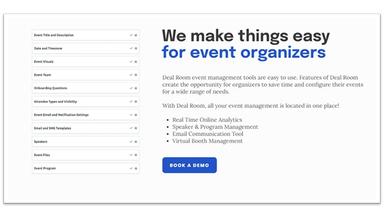 Deal Room Virtual And Hybrid Event Platform