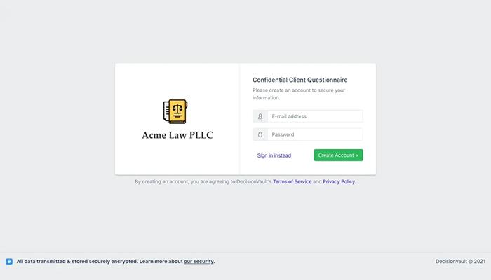 DecisionVault Secure your info and add files anytime