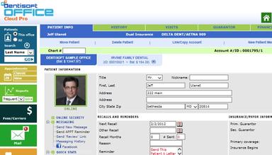 Dentisoft Office Patient Page