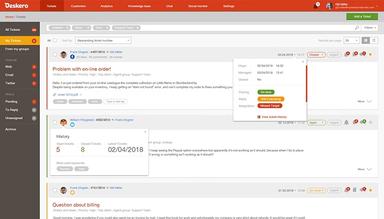 Deskero Tickets Sort By