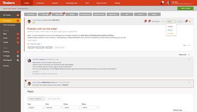 Deskero Tickets Status