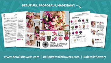 Details Flowers Beautiful Proposal Templates