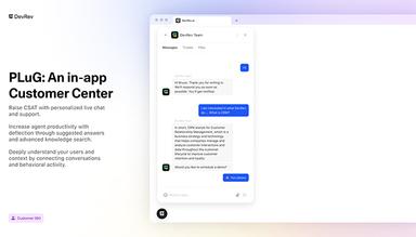 DevRev software-In-App-PLuG-Widget-Live-Chat-w-integrated-GPT